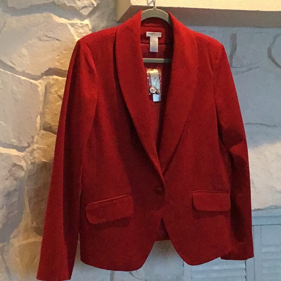 Worthington Jackets & Blazers - SALE! NWT Red Blazer W/ Satin Trim Covered Buttons